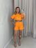 CONJUNTO PAMELA SHORT LARANJA