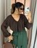 BLUSA TALITA BABADO MARROM