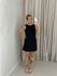 VESTIDO AGATHA CURTO CAVADO preto