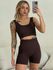 CONJUNTO TOP BOJO SHORT MARROM