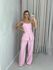 CONJUNTO CHARLENE BLUSA BOTÕES ROSA