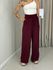 CALÇA YASMIN PANTALONA VINHO