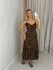 VESTIDO AMANDA ALÇA BOTÕES Onça Escuro