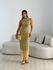 VESTIDO GRETA TULE POÁ AMARELO