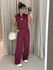 CONJUNTO KAREN CALÇA VINHO