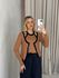 CONJUNTO SERENA TRICOT MANGA CARAMELO