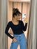 BODY GABRIELA CF MANGA LONGA PRETO