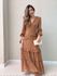 VESTIDO MAGALI LONGO MARROM