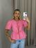 BLUSA PATRICIA MANGA ROSA