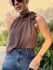 BLUSA KEROLYN. CAVADA MARROM