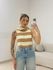BLUSA CAROLINE LISTRADA NUDE