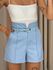 SHORT LAURA Cinto azul