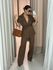  CONJUNTO FRANCISCA CALÇA MARROM