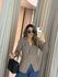 BLAZER LORENA BOTÕES MARROM