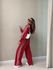 CONJUNTO CLÁUDIA LISTRAS VERMELHO