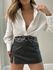 SHORT SAIA ISABEL CINTO PRETO
