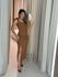 VESTIDO SAMANTA LAÇO CARAMELO