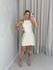 VESTIDO DULCE COSTAS ABERTAS AREIA
