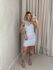 VESTIDO LANA CURTO NULA MANGA CINZA