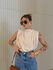 BLUSA LUARA PREGAS AREIA