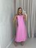 VESTIDO VIVIANE GOLA NÓ Rosa
