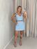 CONJUNTO SUELI TOP BRILHO BABY BLUE