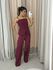 CONJUNTO MELINA BLUSA CALÇA VINHO