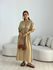 VESTIDO TINA LINHO CAQUI