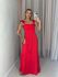 VESTIDO MARIA ALICE LASTEX VERMELHO