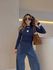 BLUSA DIANA CF ASSIMÉTRICA MARINHO