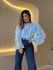 BLUSA MARIA ISIS BABADOS AZUL