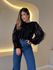 BLUSA MARIA ISIS BABADOS PRETA