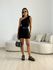 CONJUNTO TAIS BLUSA ASSIMÉTRICA PRETO
