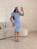VESTIDO JANE MANGA BABADOS BABY BLUE