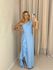 VESTIDO SUELI NULA MANGA azul