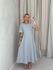 VESTIDO JULIA LONGO CINZA