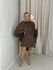 VESTIDO ELAINE CAPA Marrom