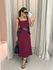 VESTIDO CAROLINE MIDI CHERRY RED