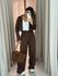CONJUNTO EUGÊNIA CALÇA MARROM