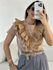 BLUSA HELOISA BABADOS NUDE