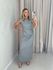 VESTIDO IVY DRAPEADO CINZA