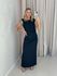 VESTIDO IVY DRAPEADO PRETO