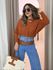 BLUSA ADRIANE TRICOT CARAMELO
