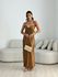 VESTIDO LUIZA ACETINADO MARROM