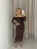 VESTIDO LUA TULE MARROM