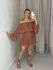 VESTIDO RITA BABADOS MARROM