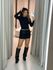 VESTIDO VALÉRIA CF FRANZIDO PRETO