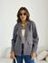 BLAZER AMANDA BOTÕES CINZA