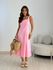 VESTIDO MAFER DECOTE QUADRADO ROSA