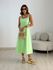 VESTIDO MAFER DECOTE QUADRADO VERDE